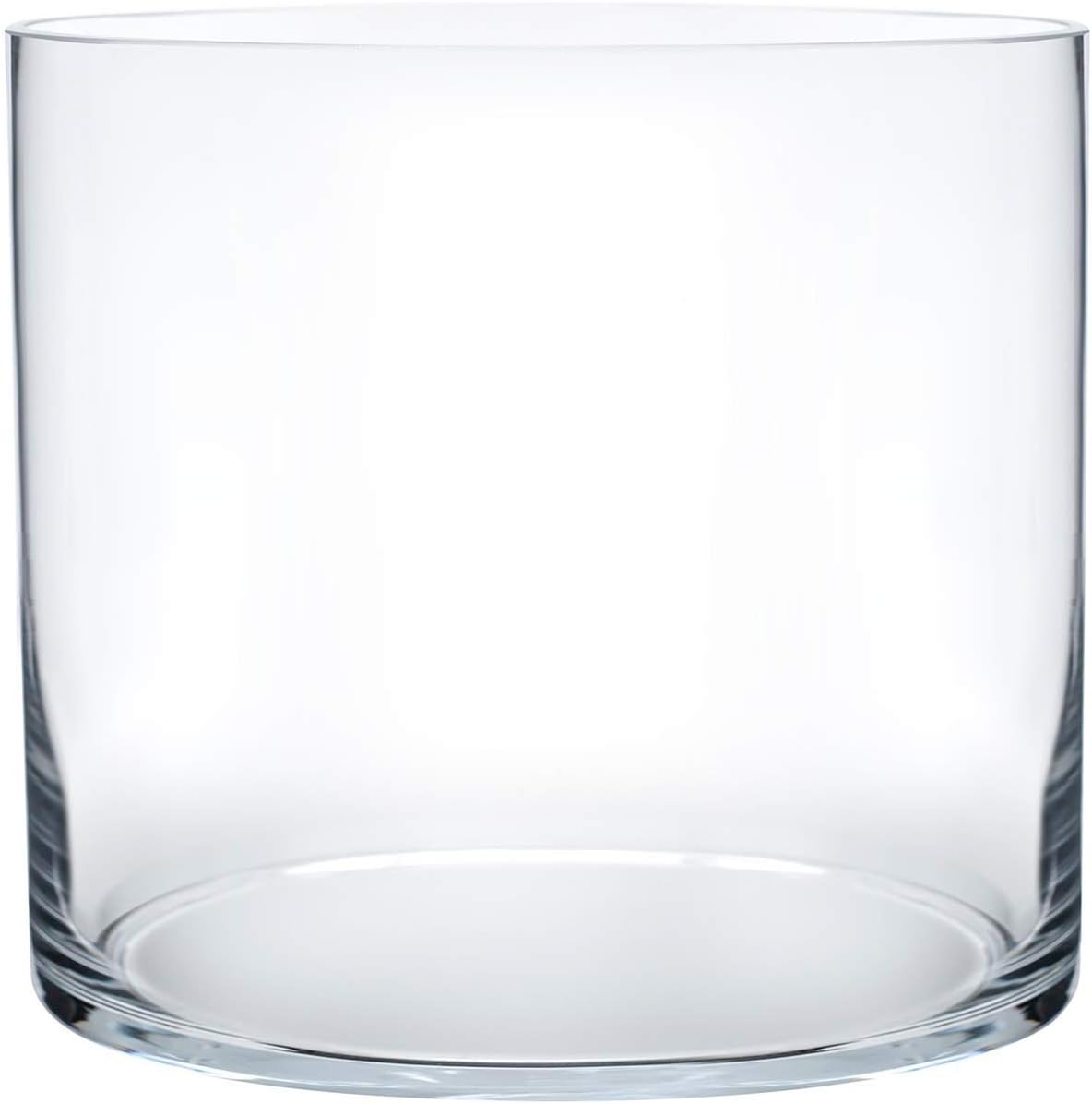 Royal Imports Flower Glass Vase Decorative Centerpiece for Home or Wedding - Cylinder Shape, 5"x5", Clear