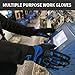 MSUPSAV Anti-Vibration Work Gloves Men,Cut Resistant Safety Impact Glove,Heavy Duty,TPR Protection,Touchscreen,Extra Large,Blue+Black