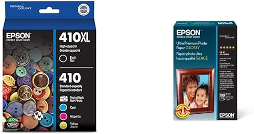 Miniatura 8 de Epson 410XL Combo de 5 unidades de cartuchos de tinta de color negro y estándar negro y CMY T410XL-BCS