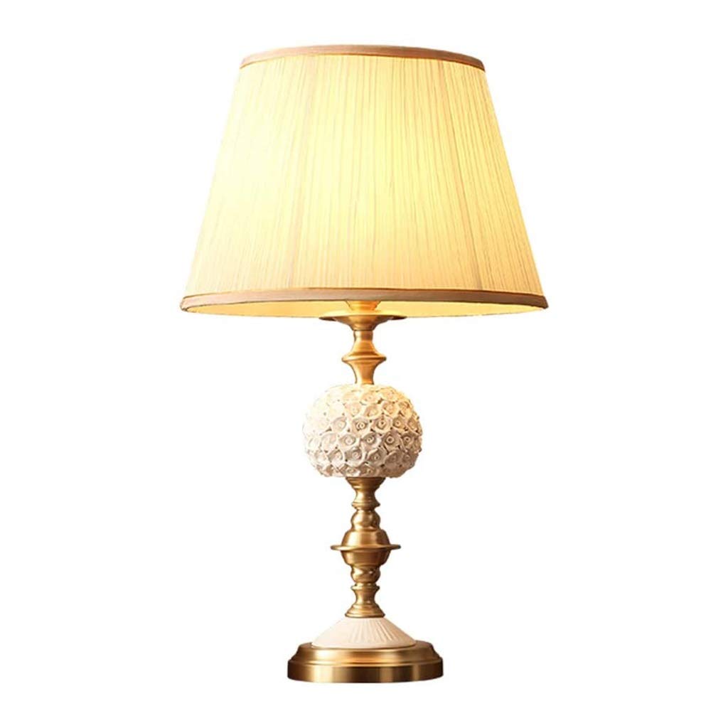 Lampa stołowa Lampa stołowa z tkaniny Lampka nocna do sypialni Salon Retro Lampy domowe Oświetlenie wewnętrzne Lampa stołowa