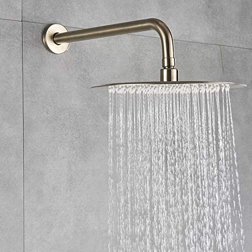 Ensemble de douche or brossé mural à 2 fonctions pour salle de bain