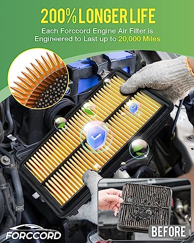 Image of 2-Pack Engine Air Filters for 2013-2017 Honda Accord V6 3.5L