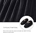 Uarter Reusable Booties Shoe Covers 5 Pairs, Anti Slip Boot Shoe Covers with Elasticity Convenience for Indoor, Contractors and Carpet Floor Protection, Machine Washable, Black