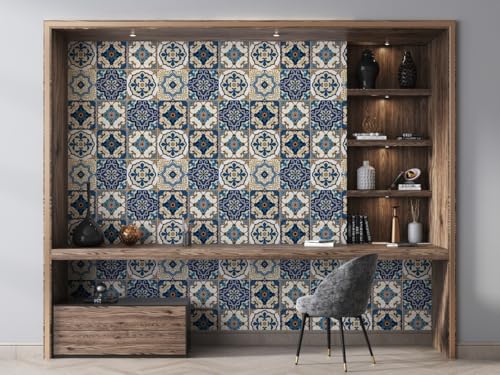 Image of Barebeauty 60 x 200 cm Kitchen Wallpaper, Self Adhesive Oil Proof Waterproof Wall Sticker for Kitchen, Anti-Mold Heat Resistant Backsplash Wall Covering (Pack of 2, 25.84 Sq. Ft. Approx)