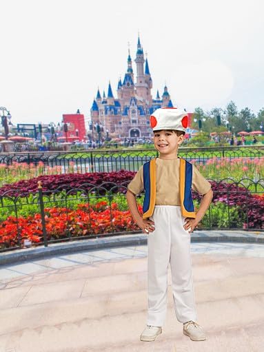 Miniatura 4 de ASAOHAO Disfraz de cosplay para niños y niñas, disfraz de juego de rol para niños de 3 a 12 años