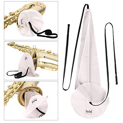 Imelod Saxophone Cleaning Kit With Case For Alto Tenor Clarinet Flute And Other Wind & Woodwind Struments Including Sax Cleaning Cloth(4Pcs),Mouthpiece Brush(Dark Gray) #TOP4