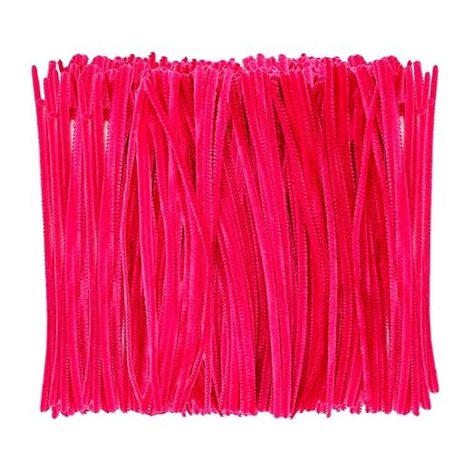 The Lovely Creations Pipe Cleaners Crafts, Pipe Cleaners 12 Inch Chenille Stem Fuzzy Sticks Crafts Supplies for Flowers Making, Arts and Crafts Home DIY (100pc) (Rani)-image-27