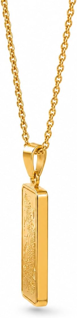 24K Gold Center Pendant with 14K Gold Frame and Certificate of Authenticity 1 G