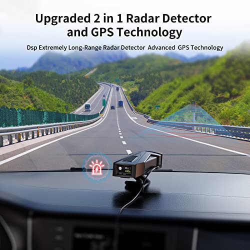 Image of Spedal DSP Radar Detectors for Cars, 6500 Ft Ultra-Long Radar Coverage, Built-in GPS /Real-Time Alerts, IVT Filtering, Free Database Upgrade for Fewer False Alerts