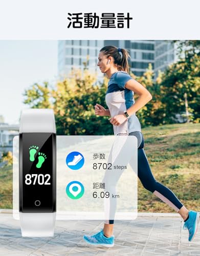 GRV 歩数計 活動量計 スマートウォッチ スマホ不要 アプリ不要 Bluetoothなし 歩数 距離記録 高齢者適用する 操作も簡単 日本語説明書付き グレー