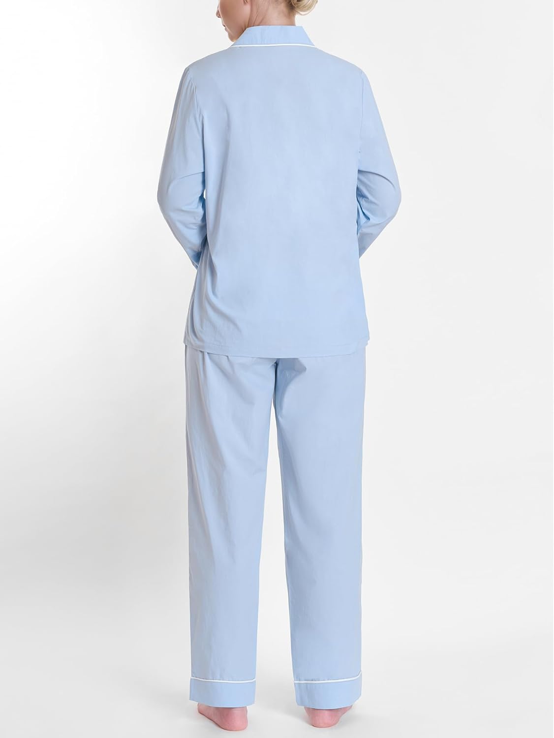 Women's Petite Pajama Set Petite Length Lightweight Cotton Pjs - Image 2