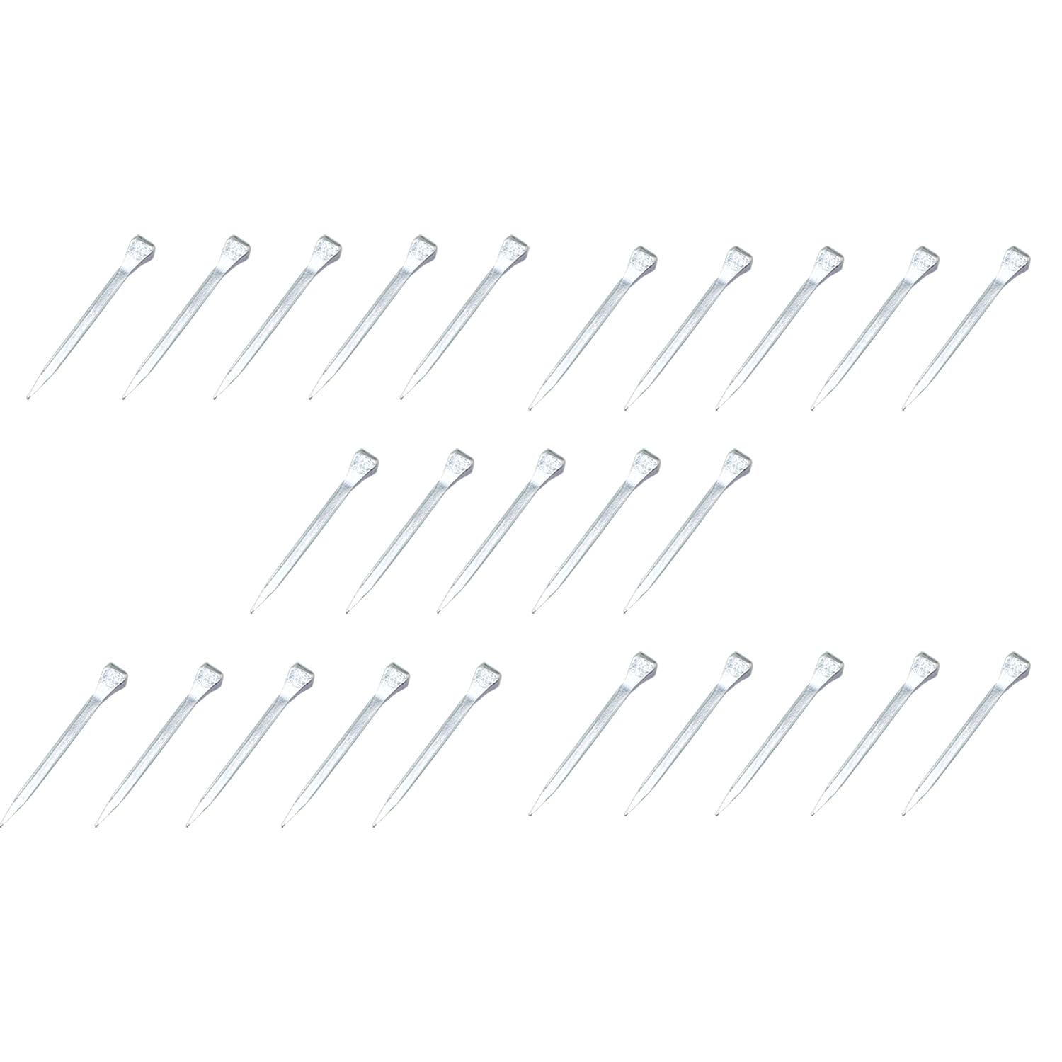 Pro Bamboo Kitchen 25PCS Silver Horseshoe Nails 2 Inch Stainless Steel Tack Trim Nails Horse Racing Training Hoof Nails Used to Hold Craft Glass Equestrian Applications