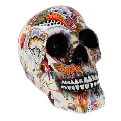 Crâne d'Halloween RLKHXBS : déco de crâne effrayant transfert d'eau pour vos soirées de fête