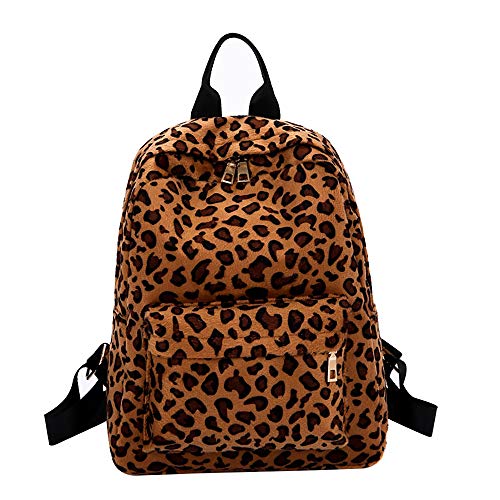 FAMILIZO Bolsos Mujer Mochila Para Leopardo Felpa Personalizada Bolsa De Estudiante Bandolera