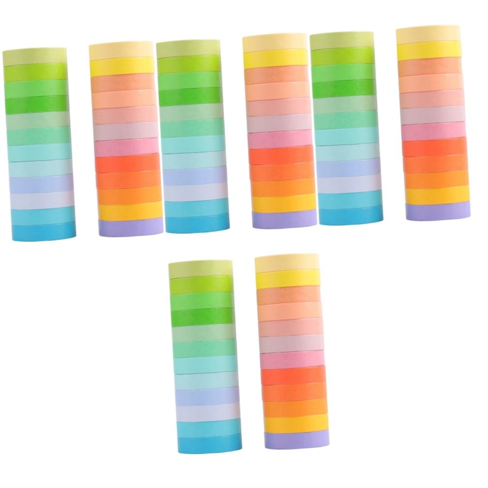 VILLCASE 96rotoli Nastro Decorativo Washi Per Crafting Tapes Colorati Per Diario Planner e Scrapbooking Materiali Per Appassionati Di Arte