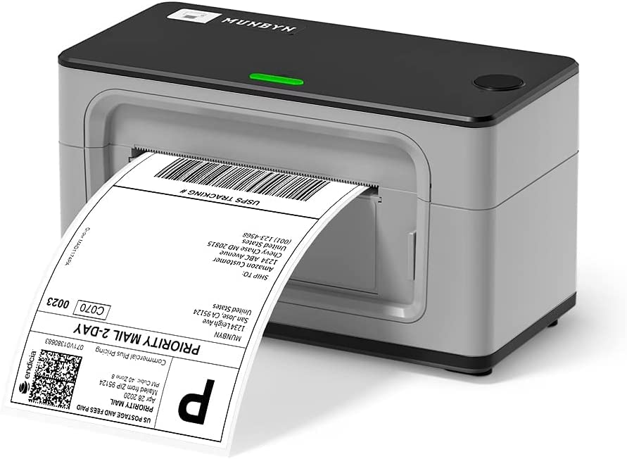 MUNBYNDesktop Thermal Label Printer 4x6 for Shipping Packages Postage Address Home Small Business, Compatible with Etsy, Shopify, Ebay, Amazon, Royal Mail, FedEx, UPS, GreyGlobal Recycled StandardGlobal Recycled StandardGlobal Recycled Standard