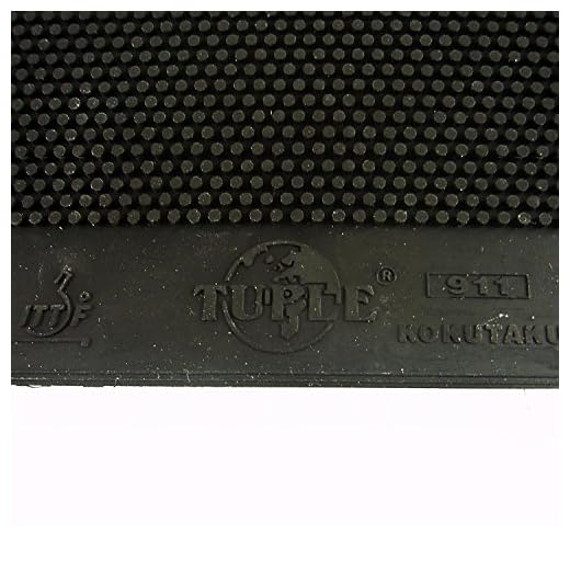 Kokutaku Tuple 911 Long Pips-Out Table Tennis (Ping Pong) Rubber Without Sponge (Topsheet, OX) (Black)