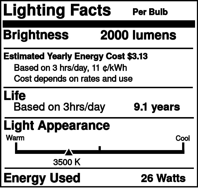 Industrial Performance Replacement for F28/2D/835/2Pin, Compact Fluorescent Light Bulb (1 Pack)