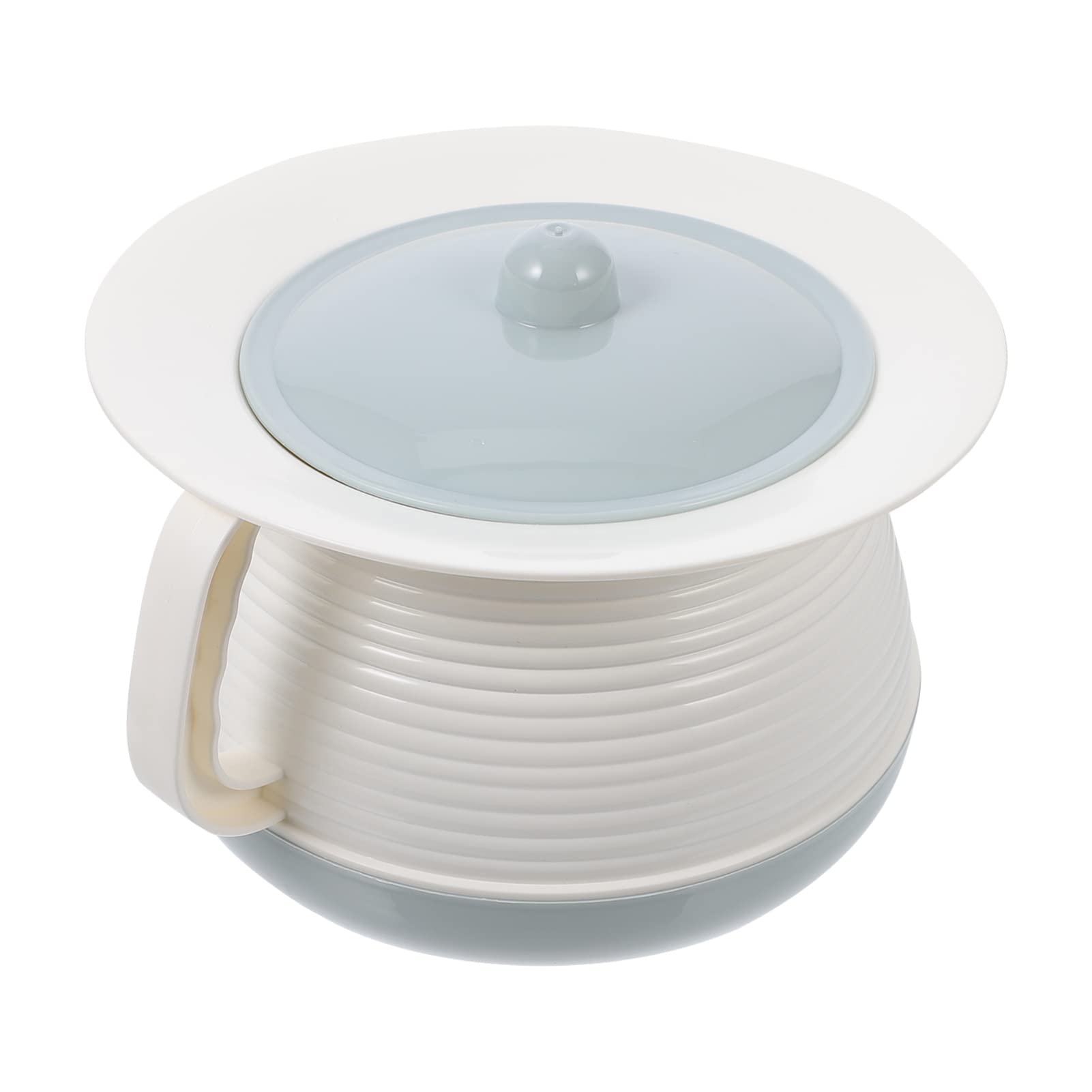 HOMOCONO Durable Portable Urinal Bucket with Lid Plastic Chamber Pot for Home Easy to Clean and Store