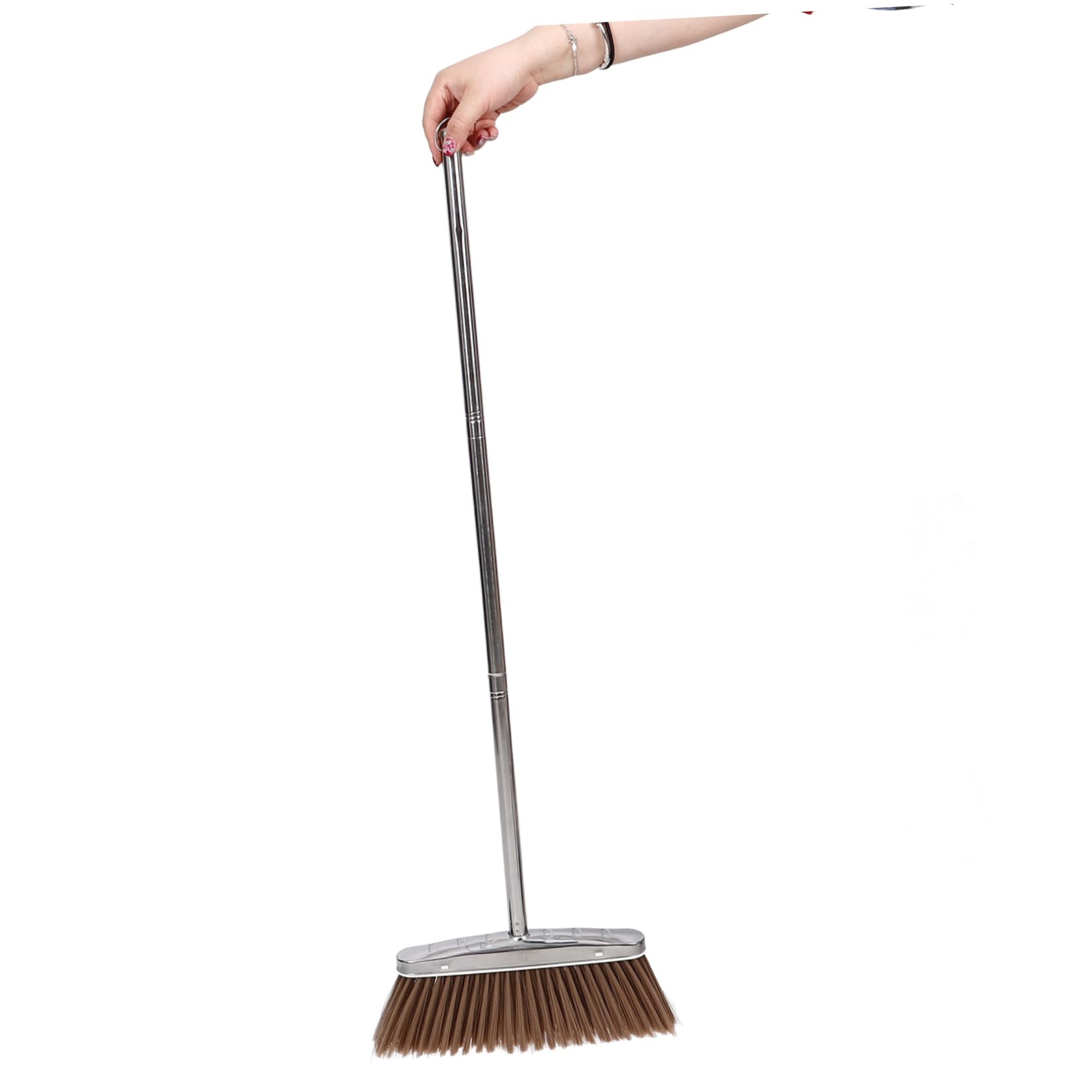 Toyvian Besen Und Kehrschaufel Satz Edelstahl Mit Langem Griff Ergonomisch Für Haushalt Zimmerreinigung Robuste Müllschaufel