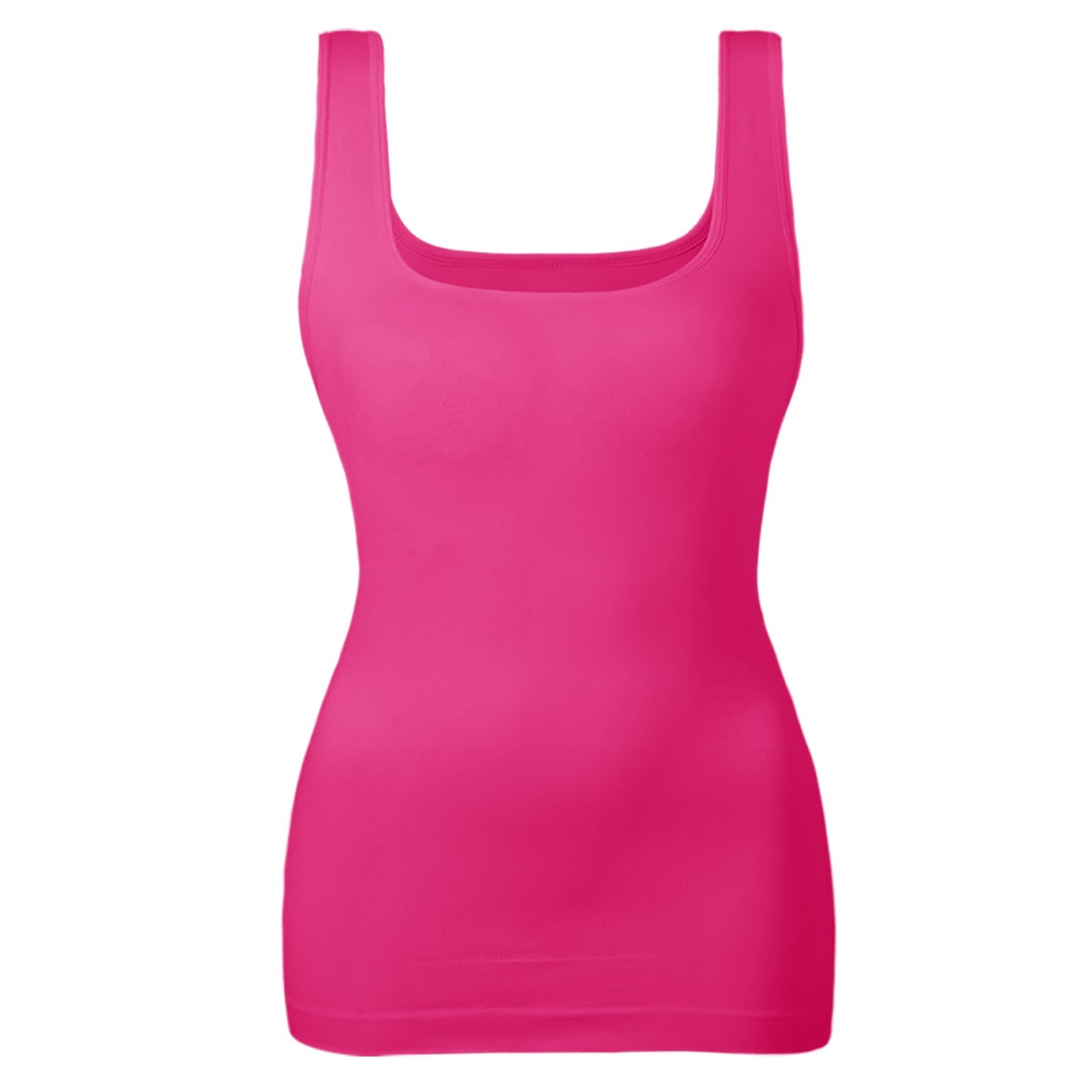 EUYZOU Women's Tummy Control Shapewear Tank Tops Seamless Square Neck Compression Tops Slimming Body Shaper Camisole