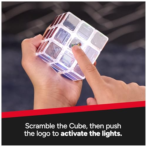 Image of Rubik's Cube, Pulse Cube, Light-Up Brain Teaser Puzzle for Speed Cubers, Solve the Puzzle Before the Lights Turn Off, Problem-Solving Brain Teaser & Fidget Toy for Adults, Teens, Kids Ages 8 & Up