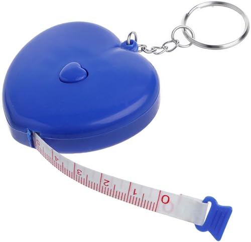 Miniatura 5 de Llavero Regla retráctil portátil en forma de corazón Cinta métrica 4.9 ft