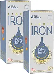 Kit 2x Liquid Iron For Baby & Kids 30ml Morango- True Source
