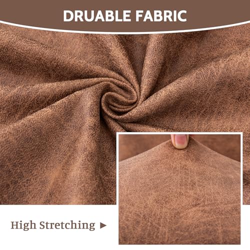 Image of FUANGUI Bar Stool Covers Set of 2, Stretch Bar Stool Seat Covers | Washable Removable Bar Chair Covers with Backs Slipcovers, Bar Chair Covers Square for Kitchen Dining Room Cafe