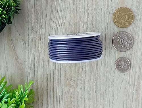 Cords Essentials Round Genuine Leather String Cord, Rope for Jewelry Making Necklaces, Bracelets, Kumihimo Braiding, Wraps - Image 3