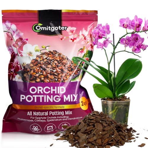 Organic Orchid Potting Mix 2qt, Mixture of Orchid Bark and Perlite, Specifically Formulated for Orchids