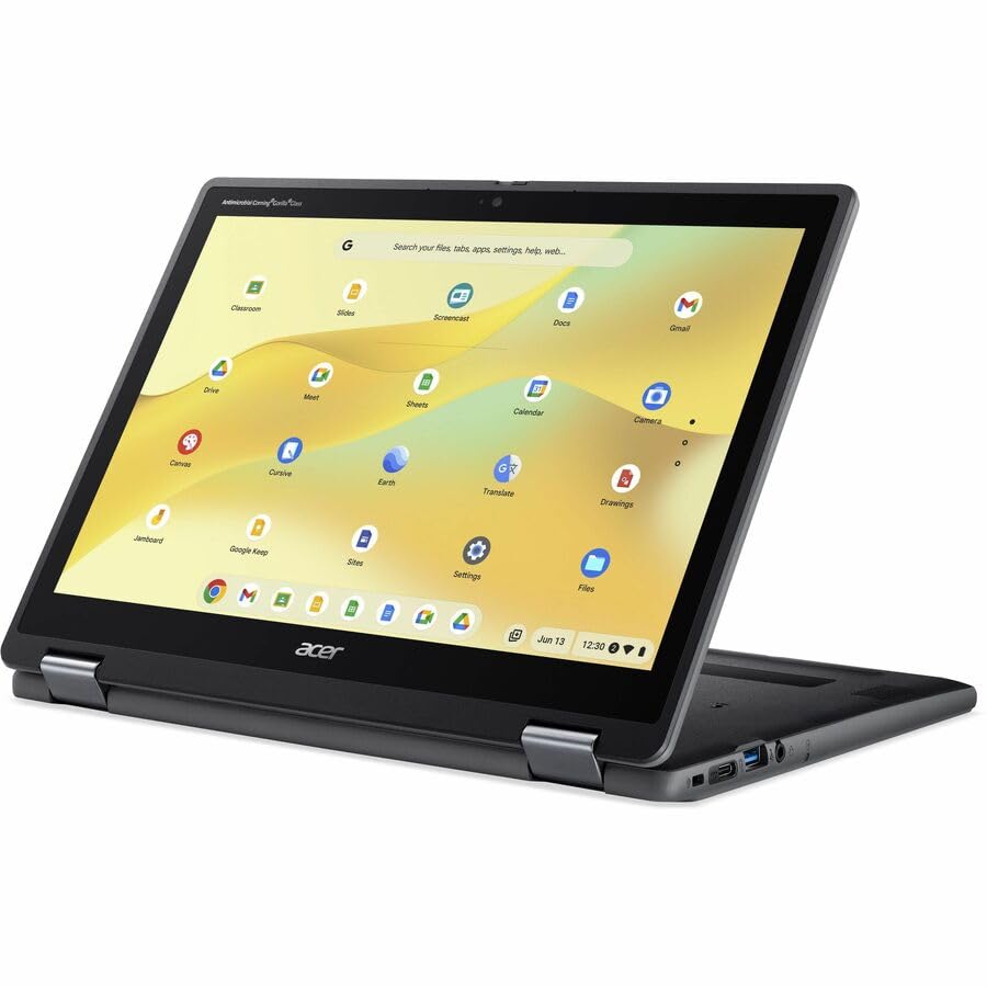 Image of Acer Chromebook Spin 512 R857T R857T-C54W 12.2 inch Touchscreen Convertible 2 in 1 Chromebook - WUXGA - 60 Hz - Intel N-Series N150-8 GB - 64 GB Flash Memory - English (US) Keyboard - Black