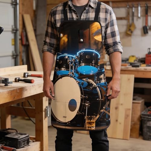 Delantal de trabajo Cool Drum con 8 bolsillos ajustable miniatura 5