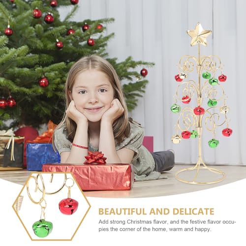 Árbol de Navidad de metal STOBAZA de 28cm que decora sin ocupar espacio en mesa 4