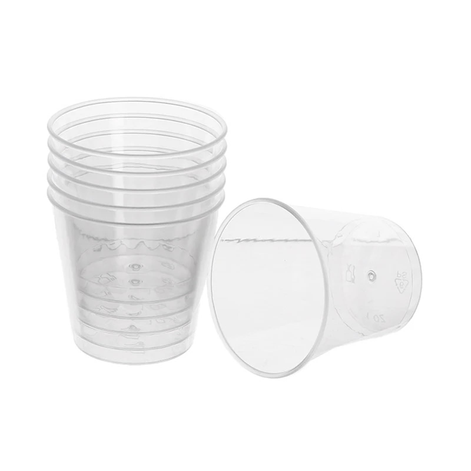100 Stück 30 ml transparenter Mini-Kunststoffbecher für Party & mehr | Picknick im Freien, Geburtstag, Küche, Party, Schnapsgläser, Gelee-Becher, Geschirr, Verkostung