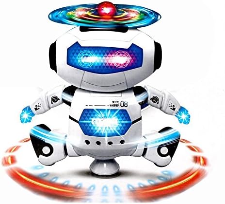Electric Smart Space Walking Dancing Robot Children Kids Music Light Toys Robots