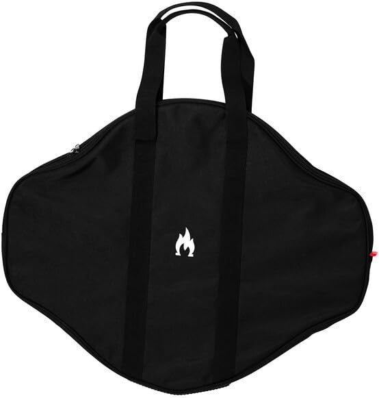 Estuche de transporte grande para estufa Solo Stove, apto para wok, plancha o parrilla de hierro fundido Bonfire y Yukon, accesorio para fogón, forro de nailon/PVC 1680D de alta calidad, alto x largo: 1.125"x 25.5"