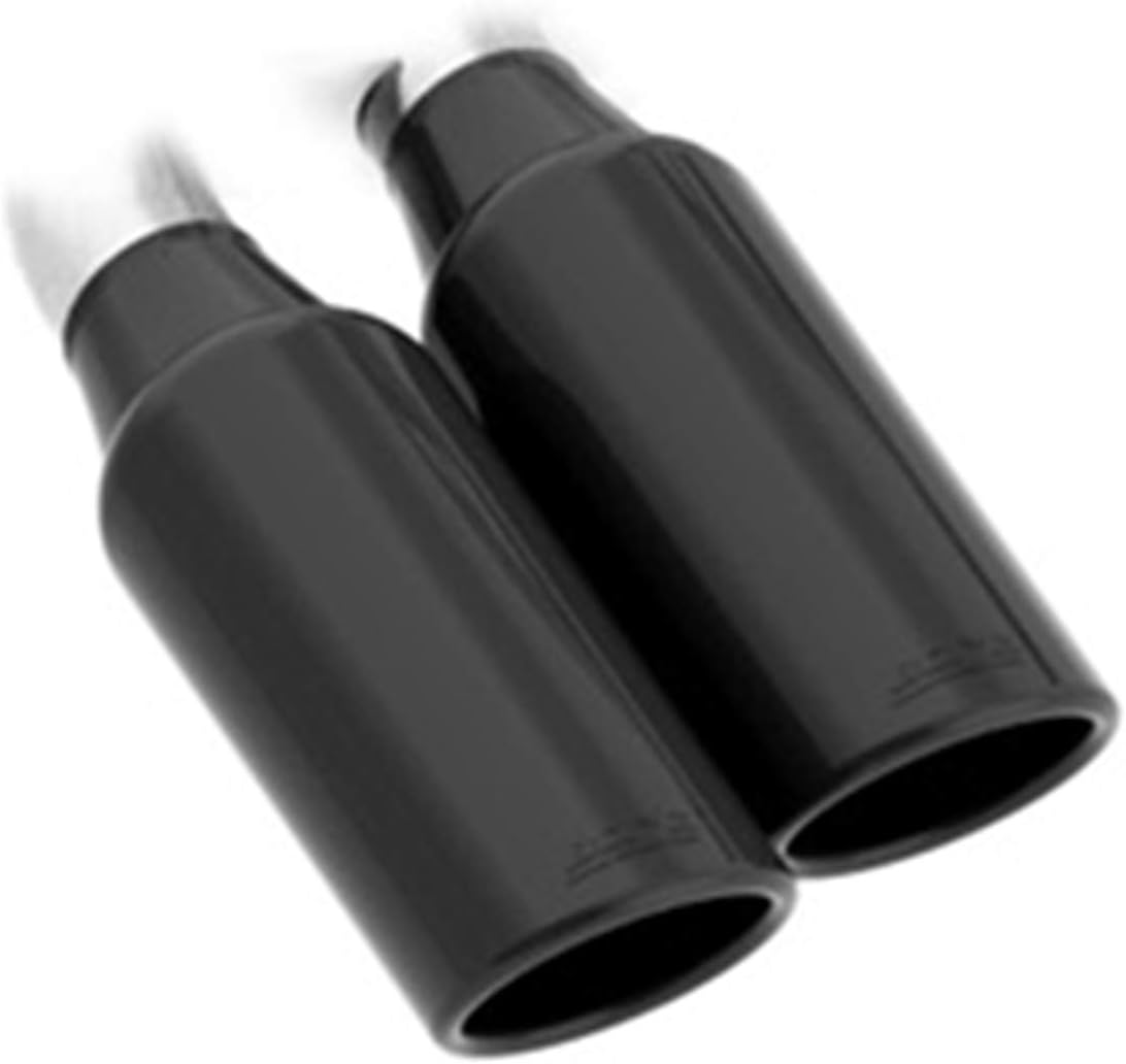 Borla 140797BC ATAK Cat-Back Exhaust System; 2.75 in. Into Muffler; 2.25 in. Out; Incl. Muffler/Hardware/4 in. x 14 in. Single Rolled Angle-Cut Tip; Truck Side Exit; Black Chrome;