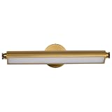Vintage Brass LED Vanity Wall Light by Nuvo – view 7