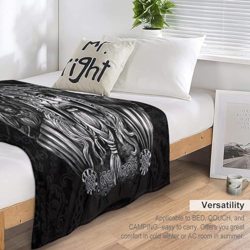 Manta vikinga de franela suave para cama y sofá de 150x200 cm 7