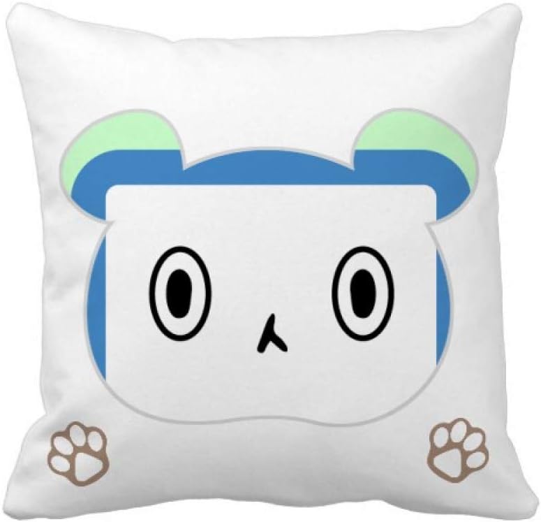 枕カバーを放り投げてスクエアベア 50cm x 50cm