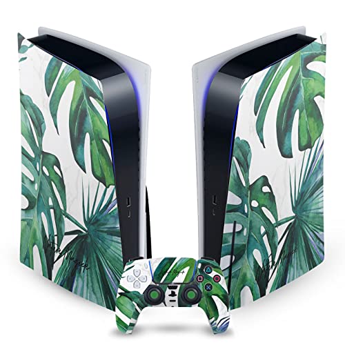 Autocollant Vinyle PS5 Vert : Protection Peau Console PlayStation 5 Disc et Manette DualSense