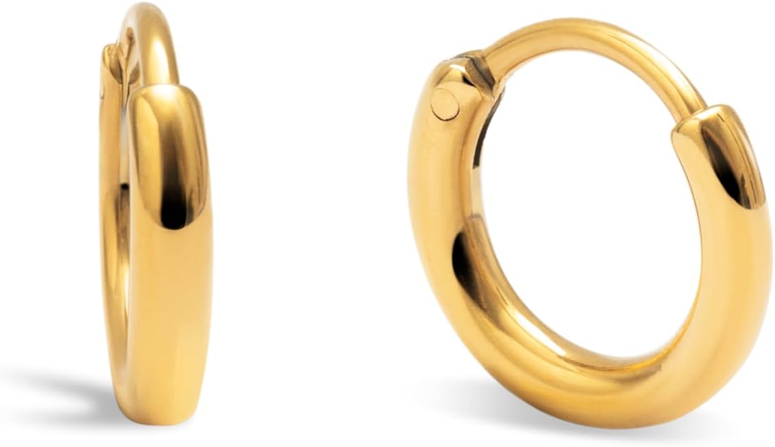 Pendientes SINGULARU con acabado en baño de Oro 18Kt.