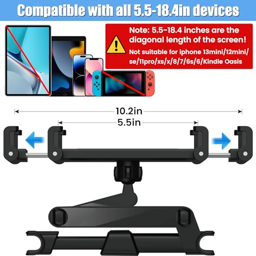 Najiaxiaowu STAND01 Tablet Holder For Car,Ipad Headrest Mount thumb #3