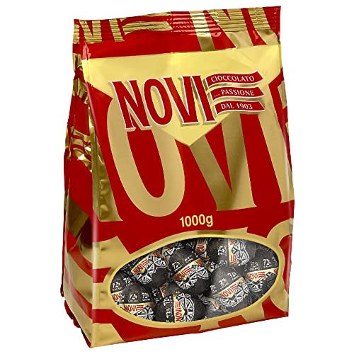 NOVI OVETTI DI CIOCCOLATO IN BUSTA DA 1 KG (125 PZ CIRCA) (Ovetti fondentenero 72%)