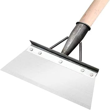 AQWEI Multifunctional Cleaning Shovel, Multi-Functional Outdoor Garden Cleaning Shovel Steel Flat Shovel, Multifunctional Garden Cleaning Shovel 20 cm