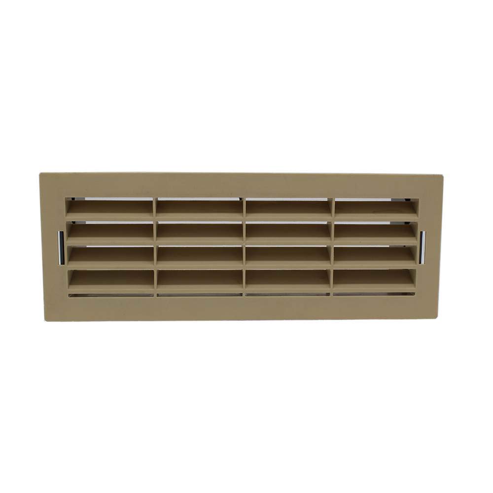 Kair Beige Airbrick Grille With Surround For 204Mm X 60Mm Ducting