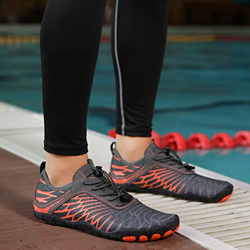 Image of Hiking Barefoot Shoes for Women Men Breathable & Non-Slip Athletic Barefoot Wide Toe Water Shoes Lightweight Perfect for Walking,Running,and Swimming