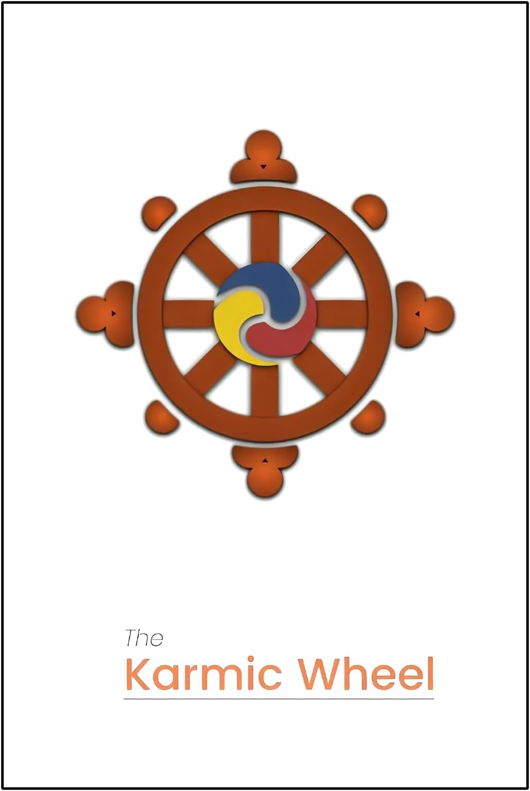 Prashant Studio ADITYA GIFT GALLERY | The Karmic Wheel | a4 Size With white Frame | Vastu Shastra | White Frame