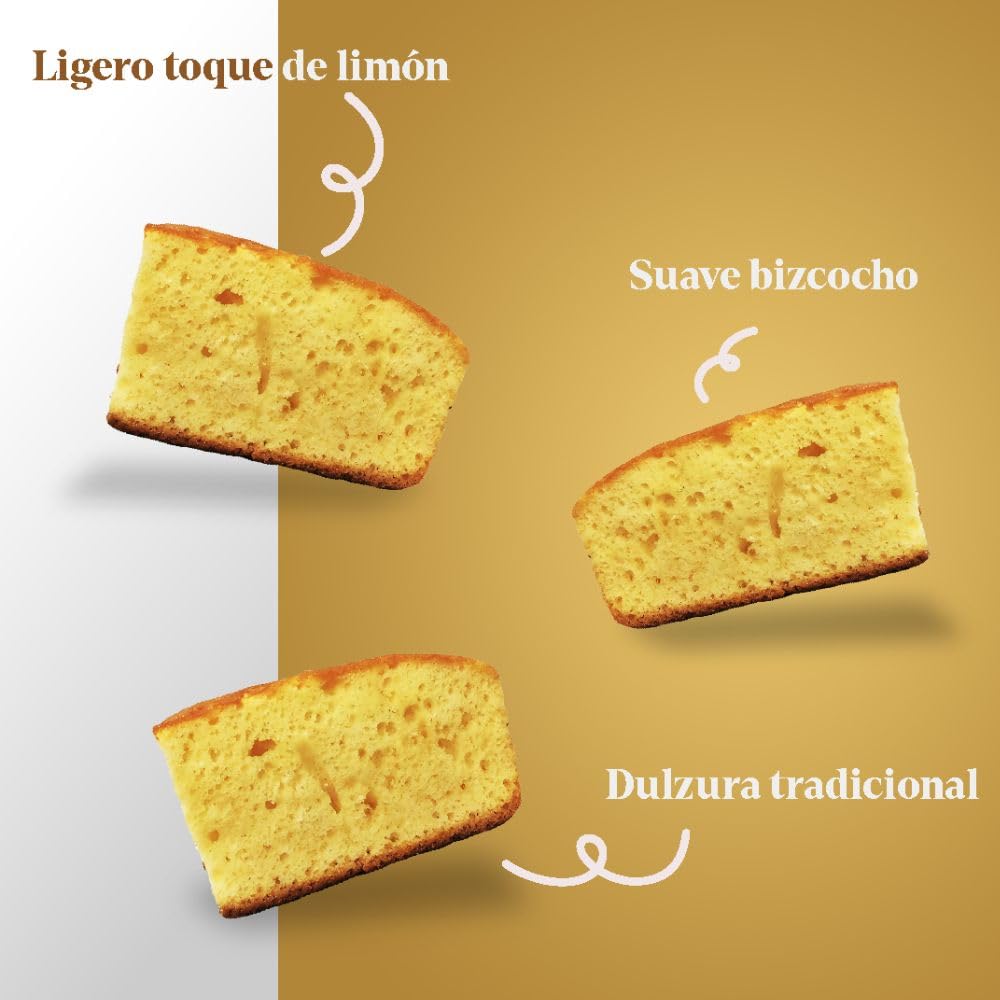 LAPASION - Bizcocho COC envuelto | Bizcochos Casero | Individual | Sobaos | Bollos caseras | Bollería | Ideales para Desayunos y Meriendas | 2 Kg